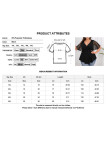Large Size V-neck Solid Color Flying Short Sleeved Shirt
