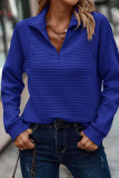Solid Color Stand Up Collar Zipper Loose Hoodie