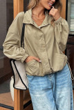 Solid Color Lapel Long Sleeved Assault Suit