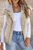 Casual Solid Color Sleeveless Hooded Vest