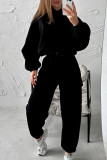 Sports Hooded Sweatshirt Pants Two-piece Set