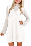 Solid Color V-neck Sleeveless Vest Dress