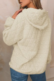 Solid Color Long Sleeved Hooded Sweatshirt