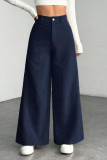 Corduroy High Waisted Loose Wide Leg Pants