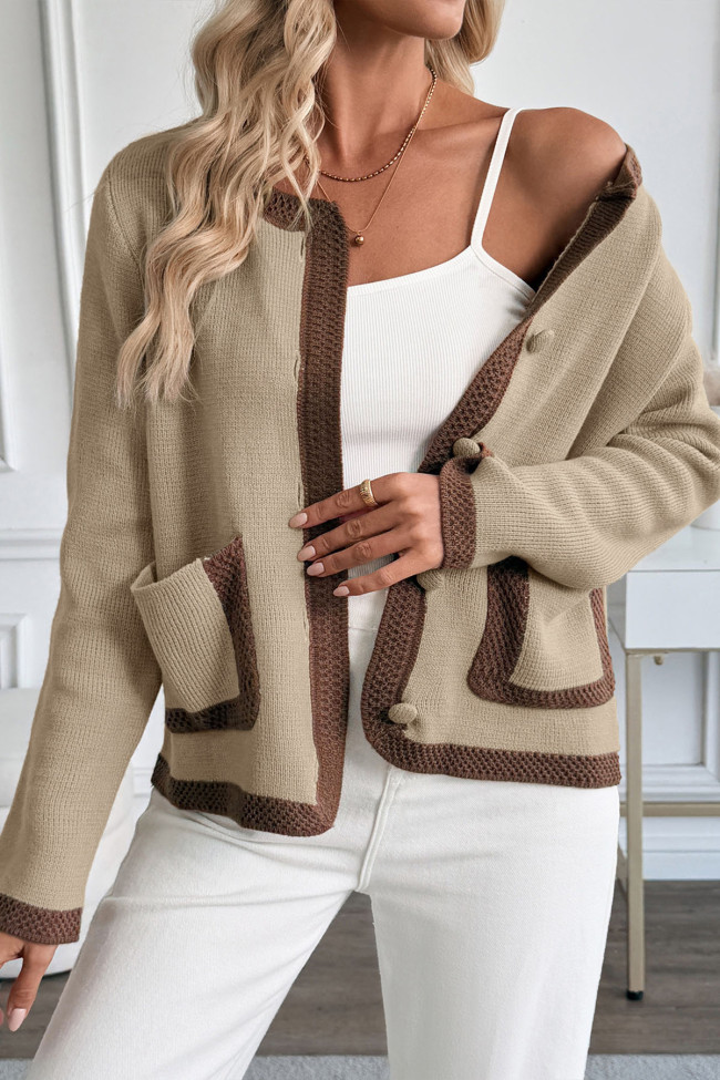 Vintage Versatile Small Fragrance Knitted Cardigan Sweater