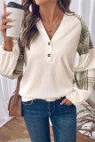 Plaid Printed Long Sleeved Hooded Sweatshirt