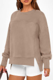 Round Neck Long Sleeved Loose Versatile Hoodie