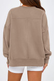 Round Neck Long Sleeved Loose Versatile Hoodie
