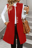 Solid Color Sleeveless Woolen Suit Vest