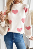 Christmas Love Jacquard Knitted Long Sleeve Sweater