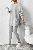 Loose Hooded Long Sleeved Pants Two-piece Set