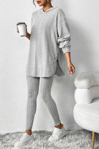 Loose Hooded Long Sleeved Pants Two-piece Set