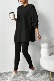 Loose Hooded Long Sleeved Pants Two-piece Set
