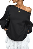 Solid Color Long Sleeved Loose Hoodie
