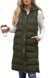 Large Size Zipper Clip Cotton Thick Sleeveless Jacket