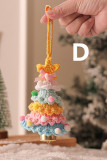Christmas Tree Ornament Plush Car Pendant