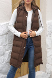 Large Size Zipper Clip Cotton Thick Sleeveless Jacket
