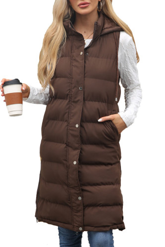 Large Size Zipper Clip Cotton Thick Sleeveless Jacket