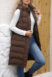 Large Size Zipper Clip Cotton Thick Sleeveless Jacket