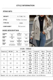 Solid Color Lapel Long Sleeved Woolen Cardigan Coat