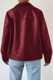 PU Leather Retro Motorcycle Long Sleeve Jacket