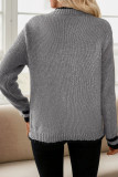 Long Sleeved Knitted Cardigan Sweater