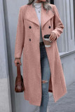 Lapel Solid Color Long Sleeved Slim Fit Jacket