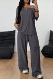 Solid Color Short Sleeved Pants Sports Two-piece Set