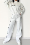 Zipper Cardigan Wide Leg Pants Two-piece Set