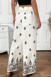 Bohemian Printed Pocket Wide Leg Pants