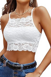 Solid Color Lace Camisole Strapless Vest