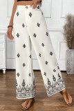 Bohemian Printed Pocket Wide Leg Pants