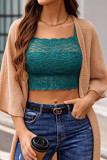 Solid Color Lace Camisole Strapless Vest