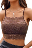 Solid Color Lace Camisole Strapless Vest