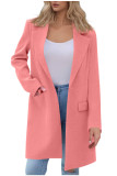Solid Color Long Sleeved Suit Windbreaker Jacket