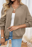 Solid Color Cardigan Long Sleeved Jacket