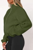 Long Sleeved Cardigan Zipper Plush Jacket
