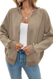 Solid Color Cardigan Long Sleeved Jacket