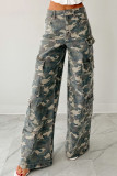 Camouflage Workwear Straight Leg Pants