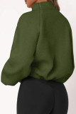 Long Sleeved Cardigan Zipper Plush Jacket