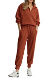 Zipper Sweatshirt Long Pants Sports Two-piece Set