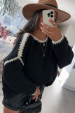 Round Neck Long Sleeved Pullover Sweater