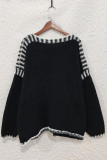Round Neck Long Sleeved Pullover Sweater