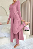 Split Long Sleeved Pants Two-piece Set