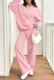 Velvet Warm Hooded Sweatshirt Pants Two-piece Set