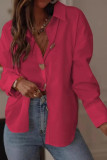 Love Button Long Sleeved Lapel Shirt
