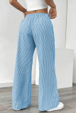 Striped Casual Versatile Loose Wide Leg Pants