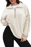 Half High Neck Loose Long Sleeved Sweatshirt