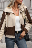 Polar Fleece High Neck Long Sleeved Zipper Jacket