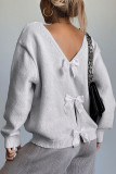 Butterfly Backless Long Sleeved Sweater